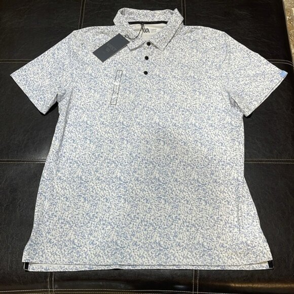 VRST Men's Gravel Pattern Print Golf Polo - Picture 3 of 11